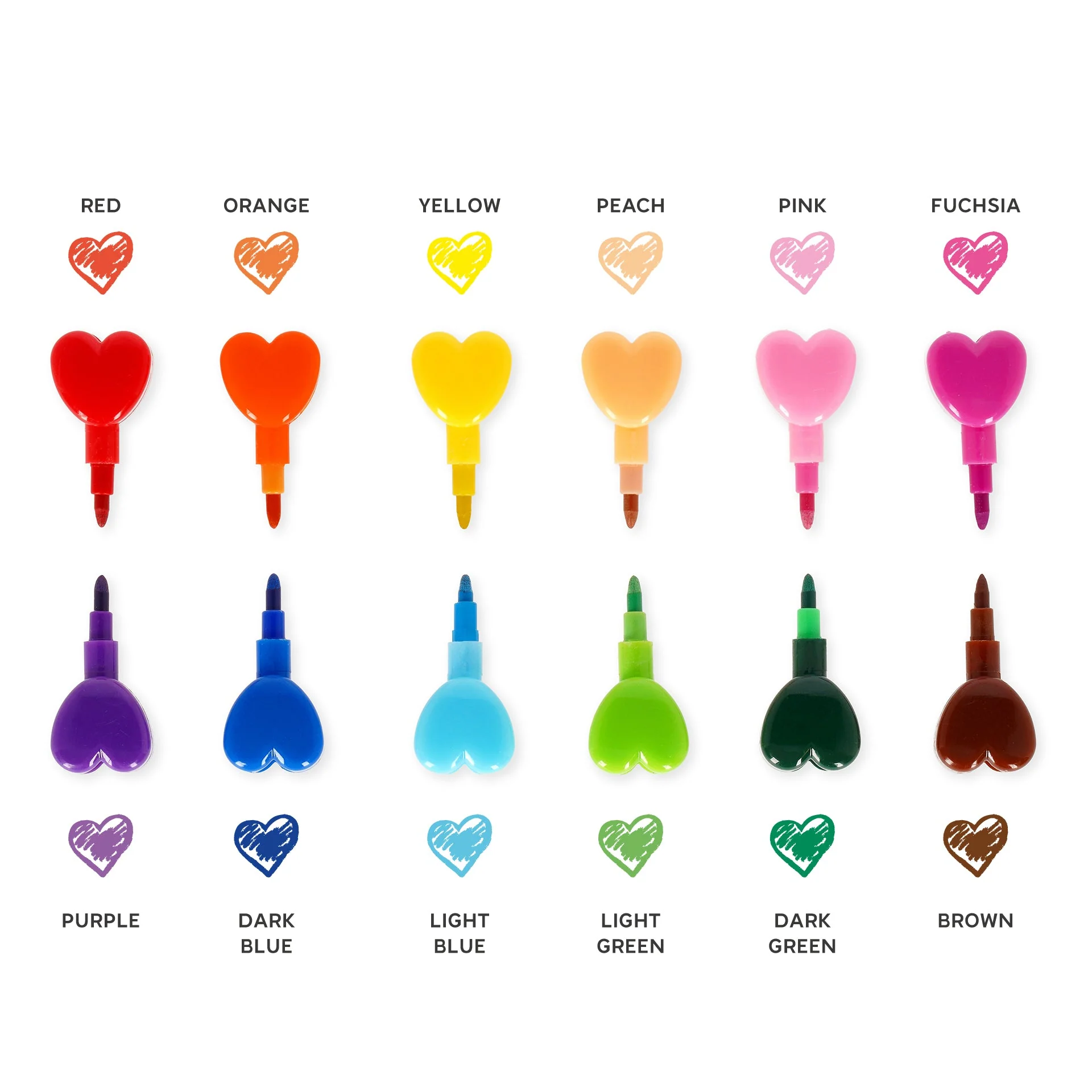 12 stapelbare kleurtjes - Dream In Colour Heart - Image 3