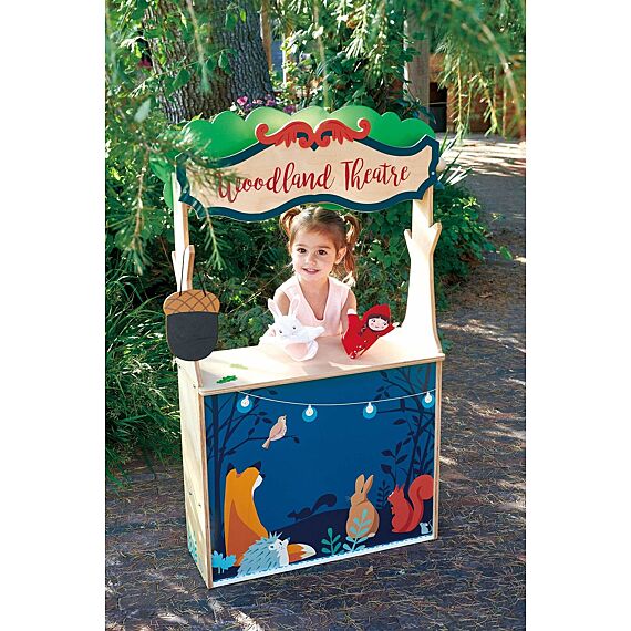 2-in-1 Houten Winkeltje en Poppenkast - Woodland - Image 2