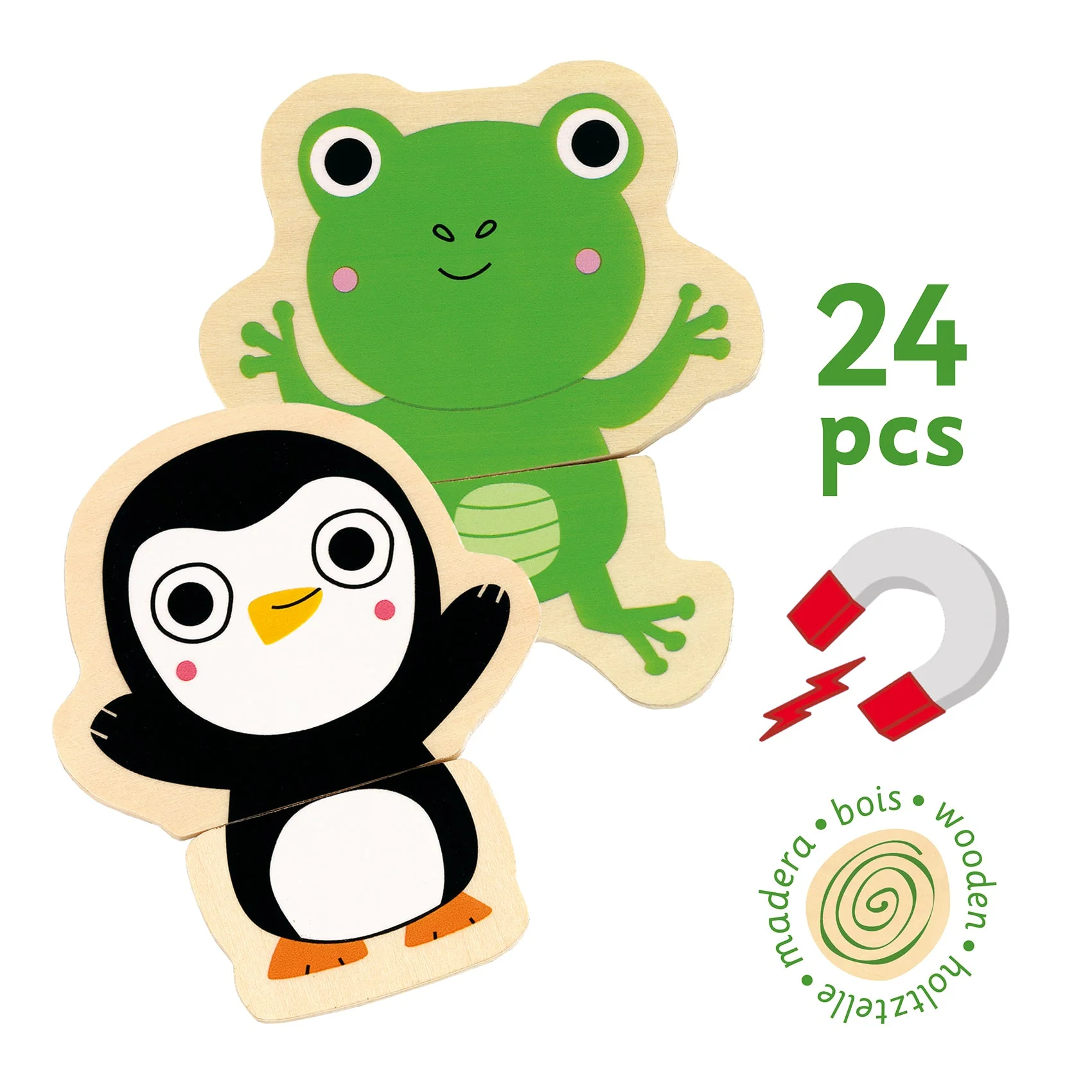 24 Houten Magneten - Coucou - Image 3