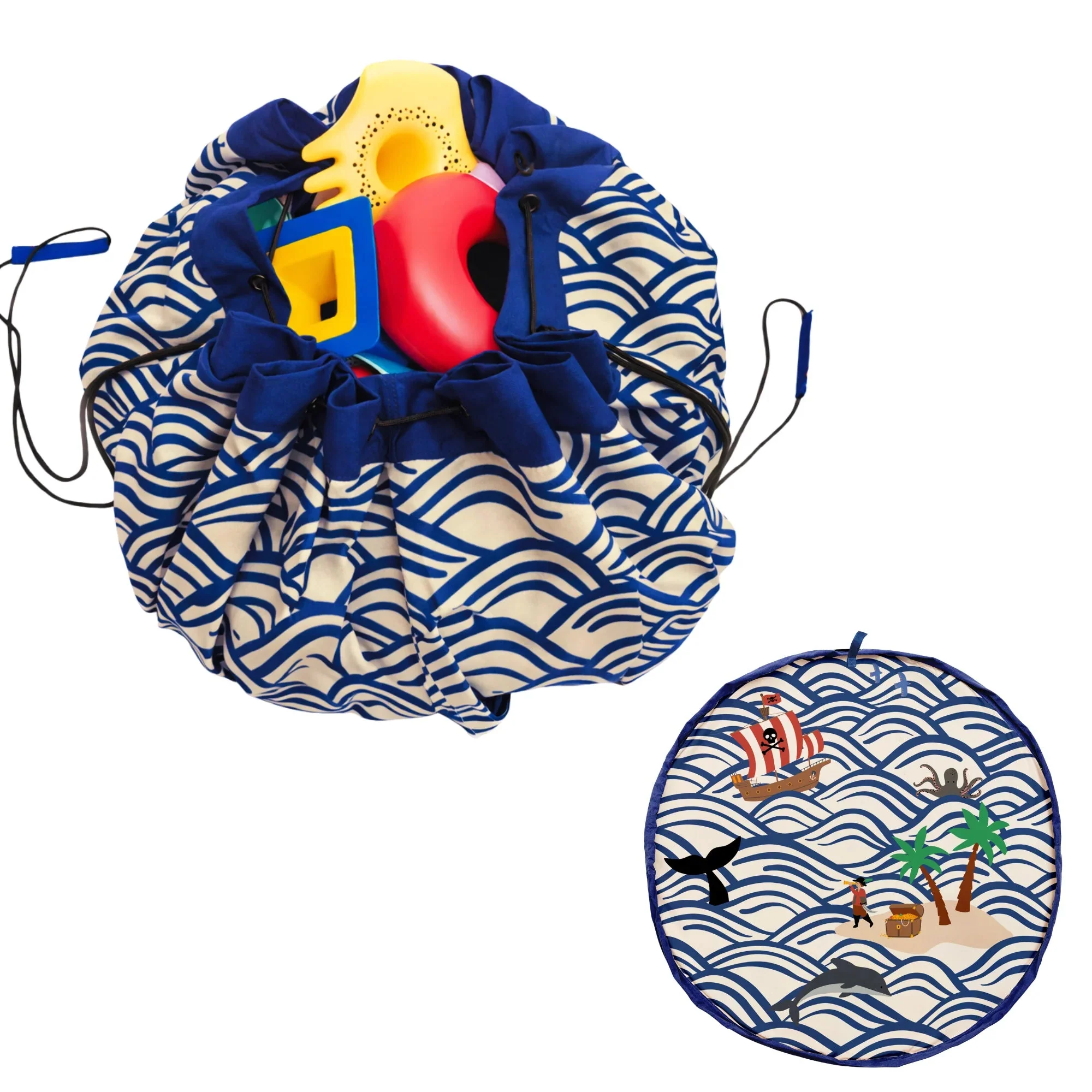 3-in-1 outdoor speelkleed & opbergzak - Pirate