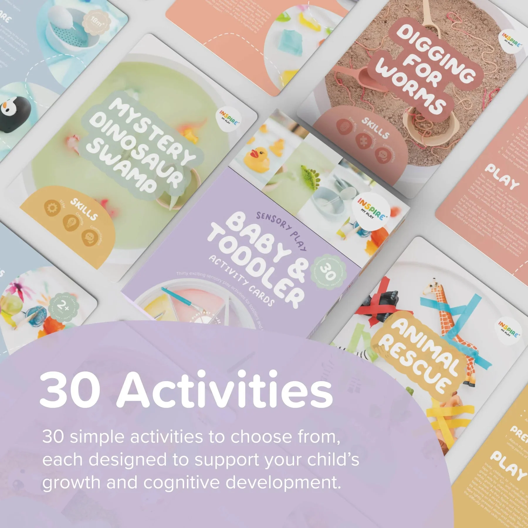 Inspire My Play Baby Sensory Activity Cards - set van 30 - Image 6