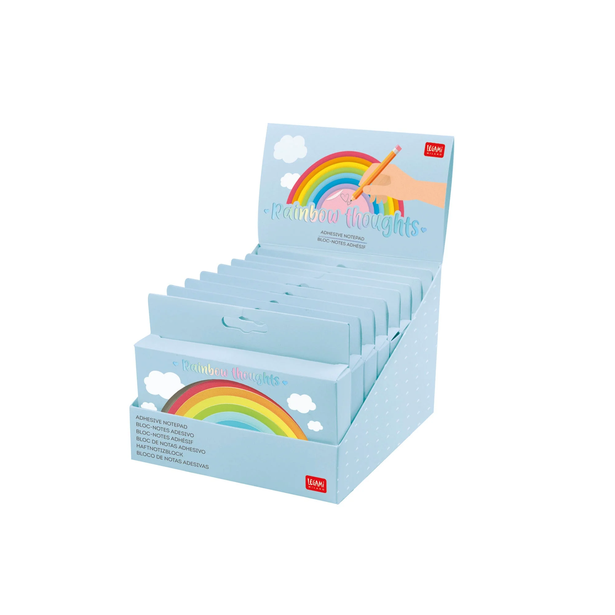 Adhesive Notepad - Rainbow Thoughts - Rainbow - Image 3