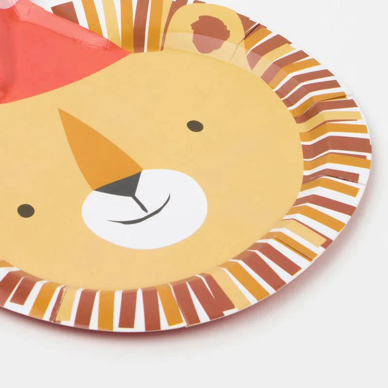 Feestbordjes Animal Parade Die Cut Plates - set van 8 - Image 3