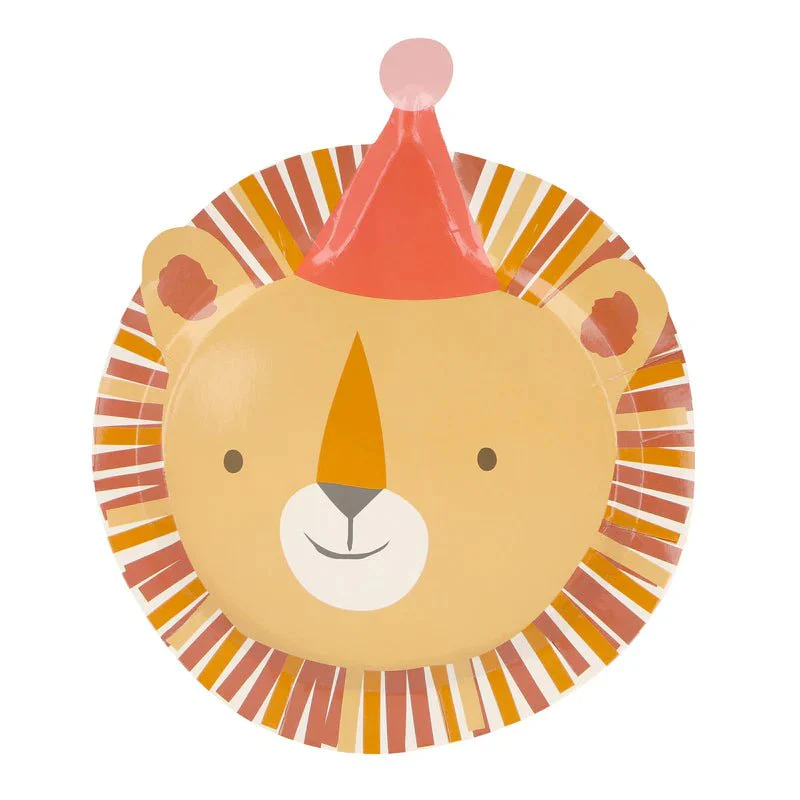 Feestbordjes Animal Parade Die Cut Plates - set van 8 - Image 7
