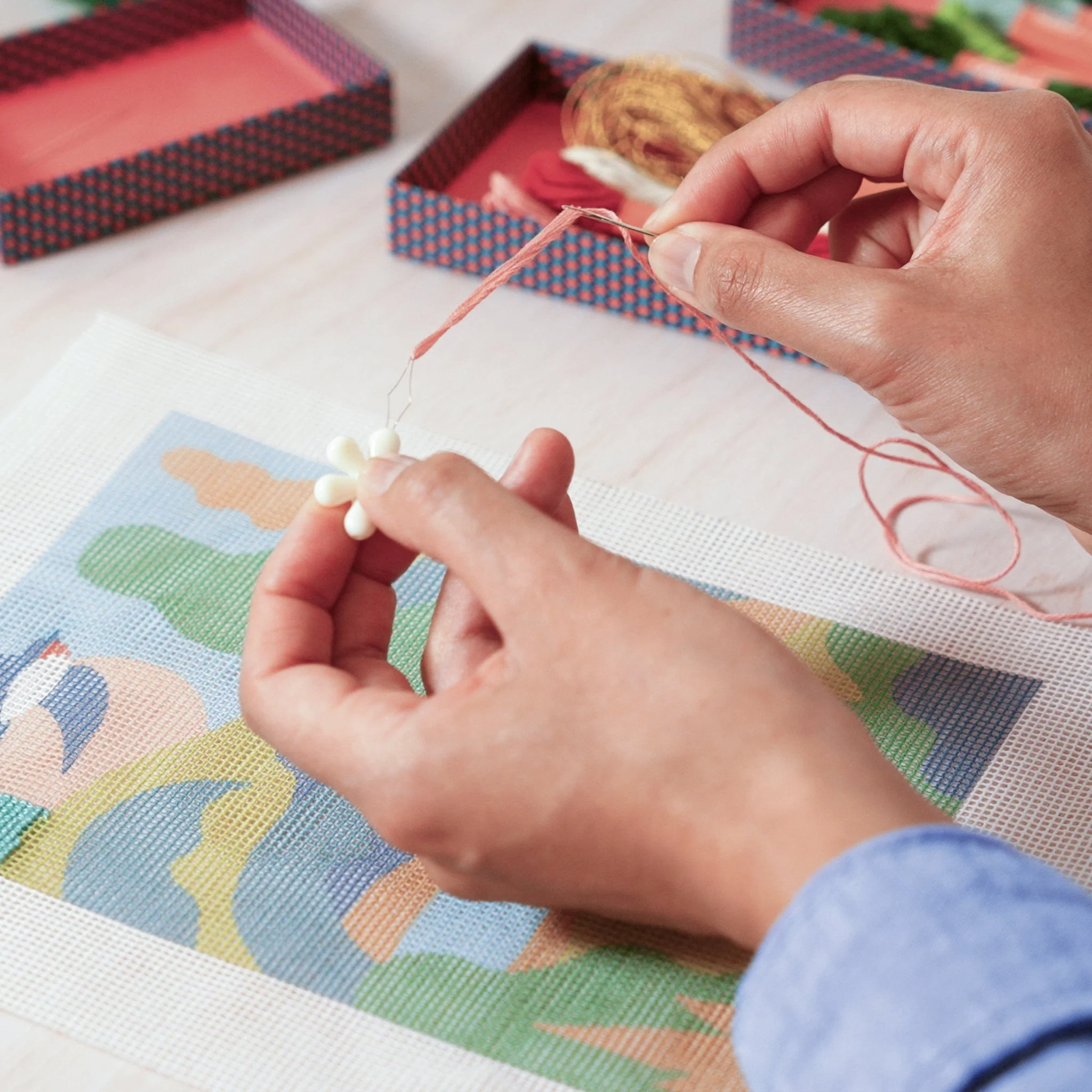 Knutselset Atelier 6 - Canvas Borduren - Image 12