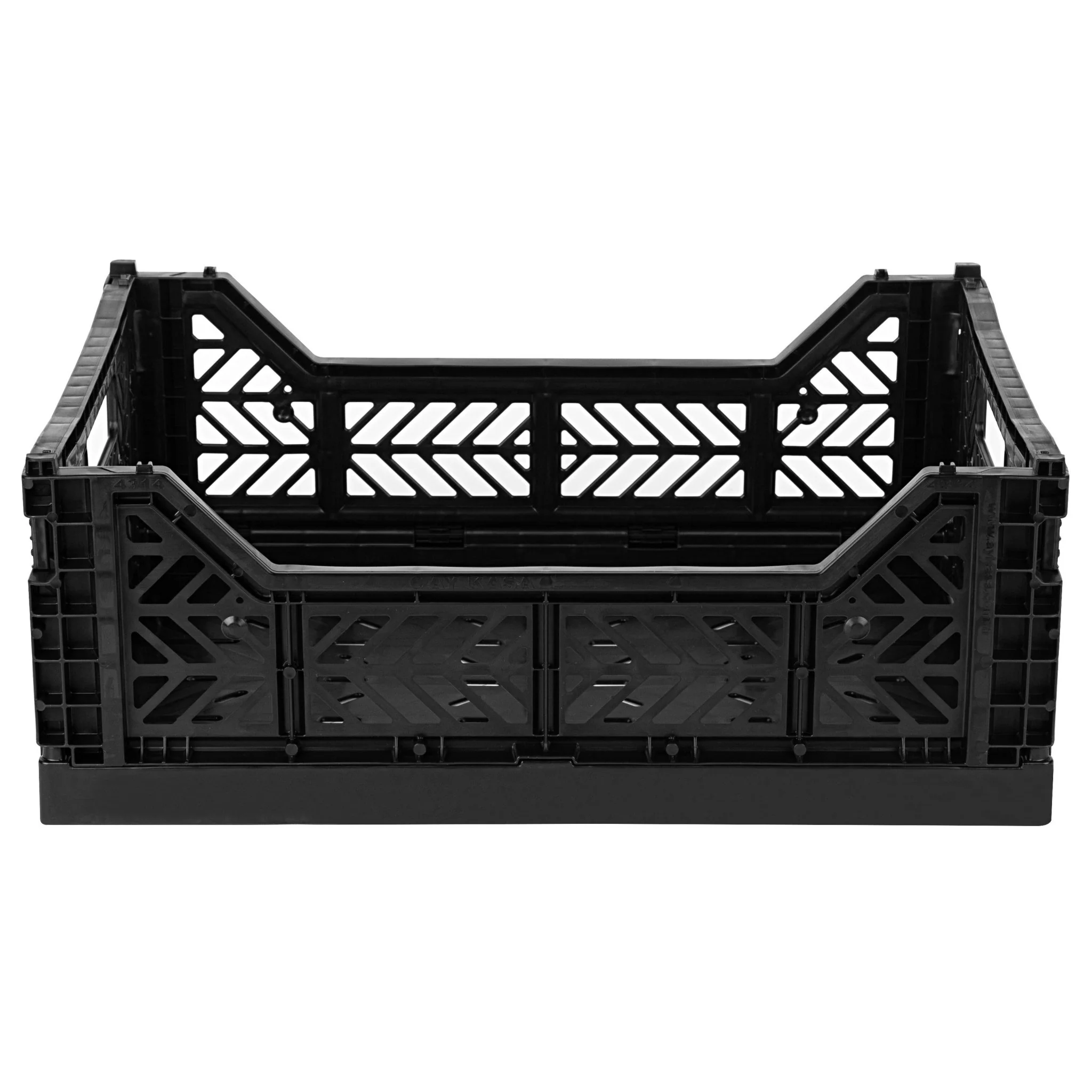 Opvouwbaar kratje Midibox Foldable Crate Black - 40 x 30 x 15 cm