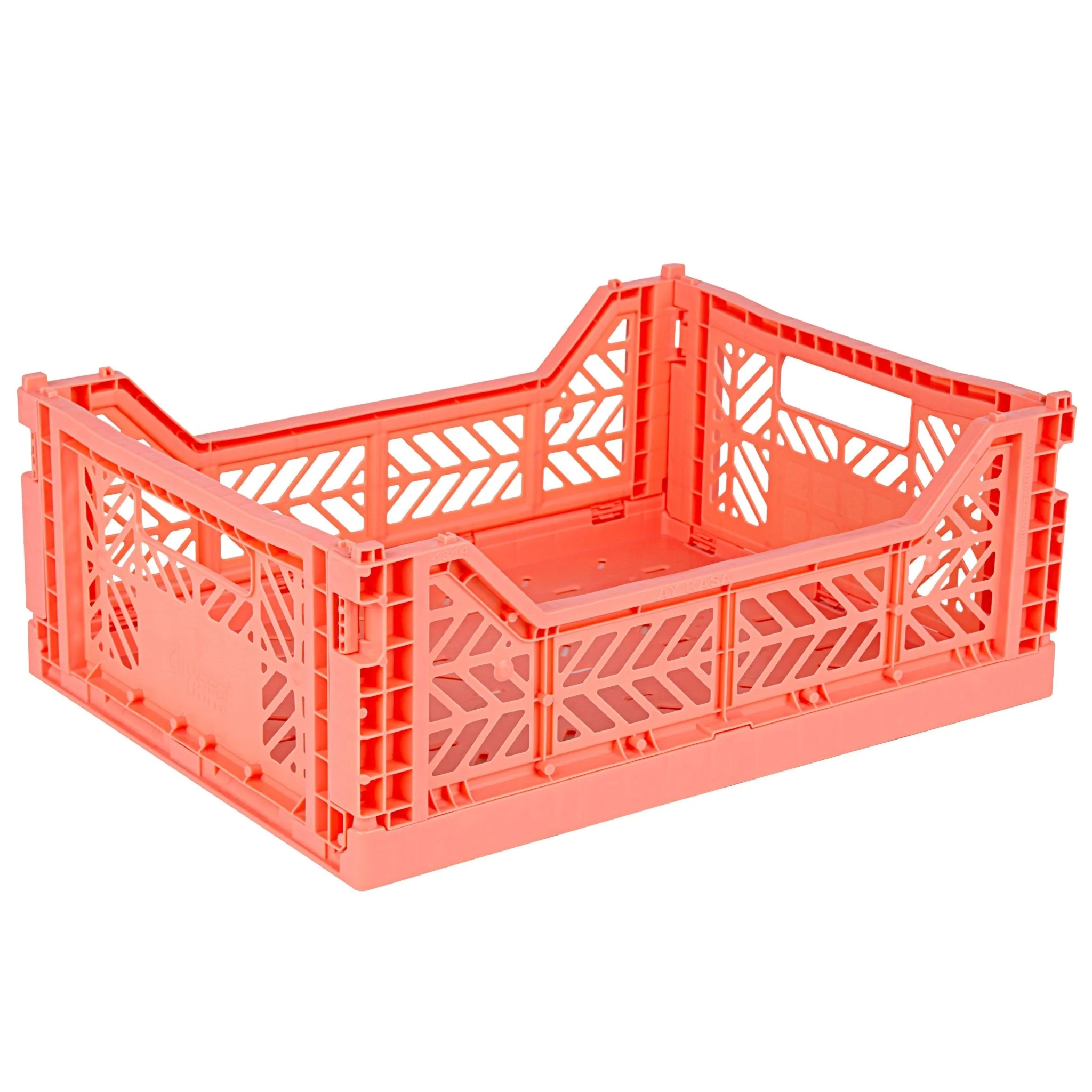Opvouwbaar kratje Midibox Foldable Crate Salmon Pink - 40 x 30 x 15 cm - Image 2