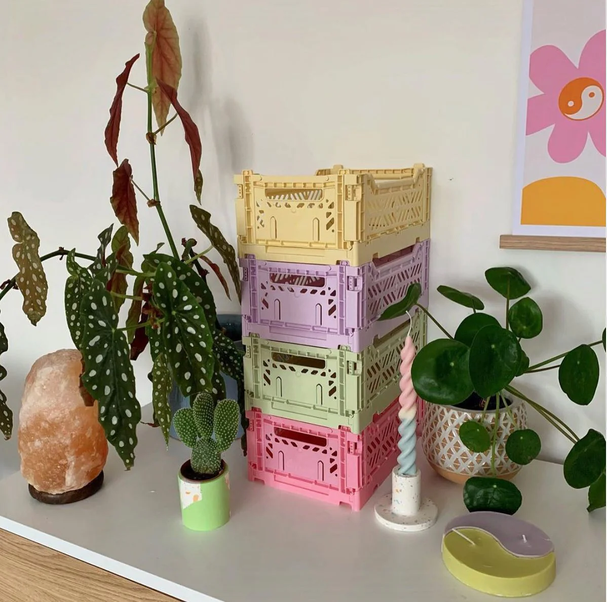 Opbergmandje Minibox Foldable Crate Orchid - 26,5 x 17 x 10,5 cm - Image 2
