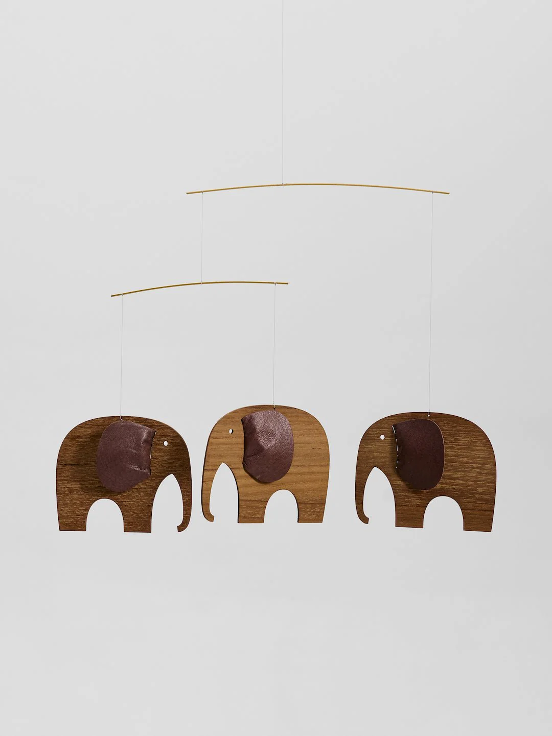 Mobiel n° 71 - Baby Elephants 3 Wood - Image 6