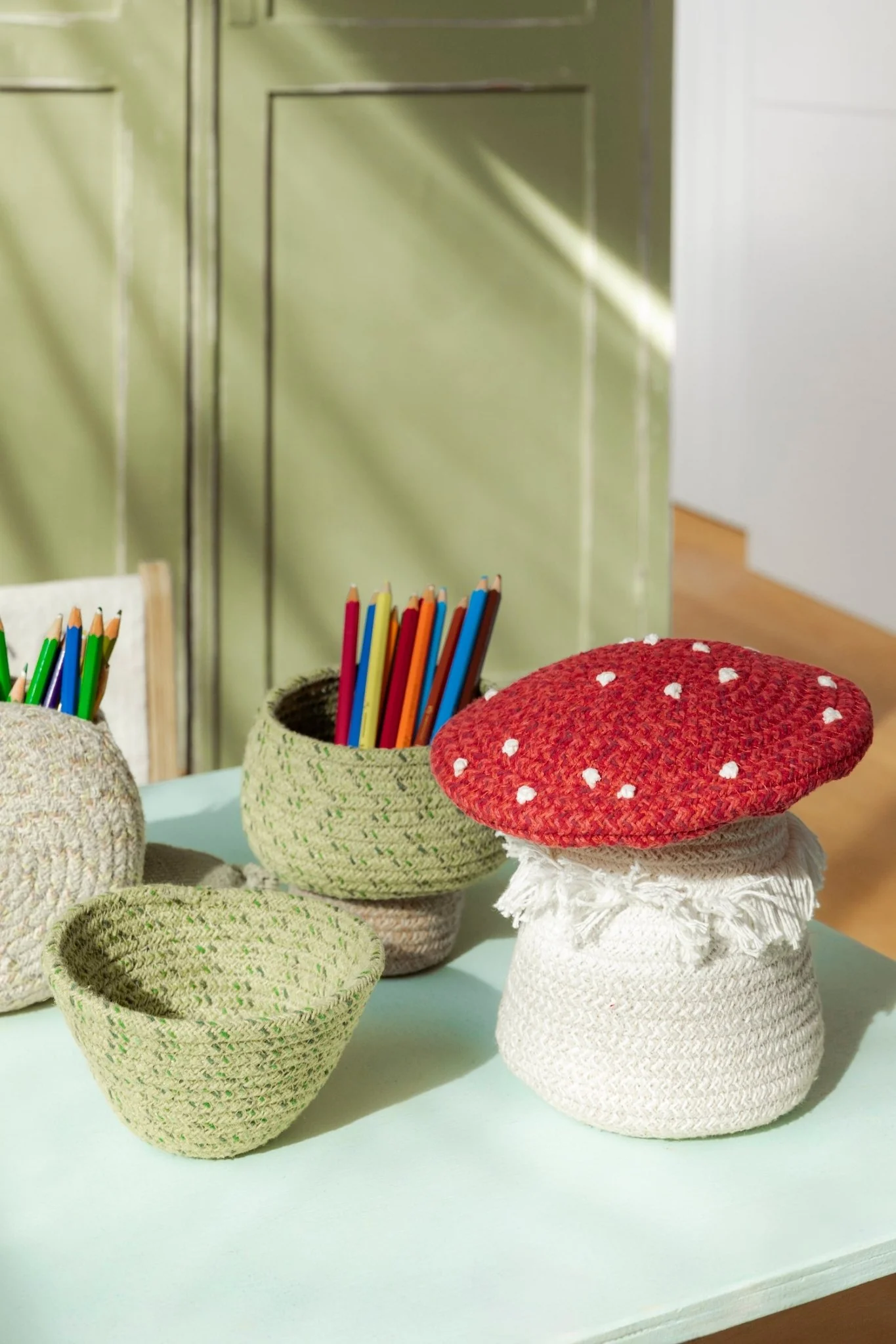 Opbergmandje Basket Mini Mushroom - 17 cm - Image 5