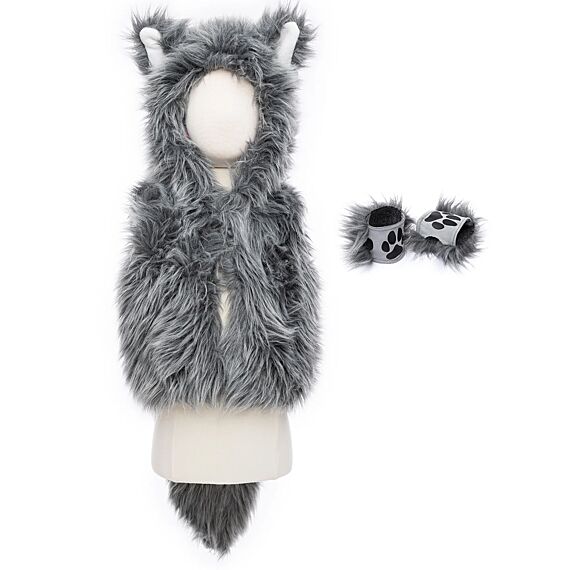 Dierenkostuum Big Bad Wolf Vest With Gloves