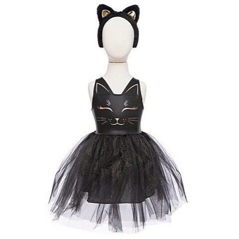 Verkleedjurk Black Cat Dress And Headpiece