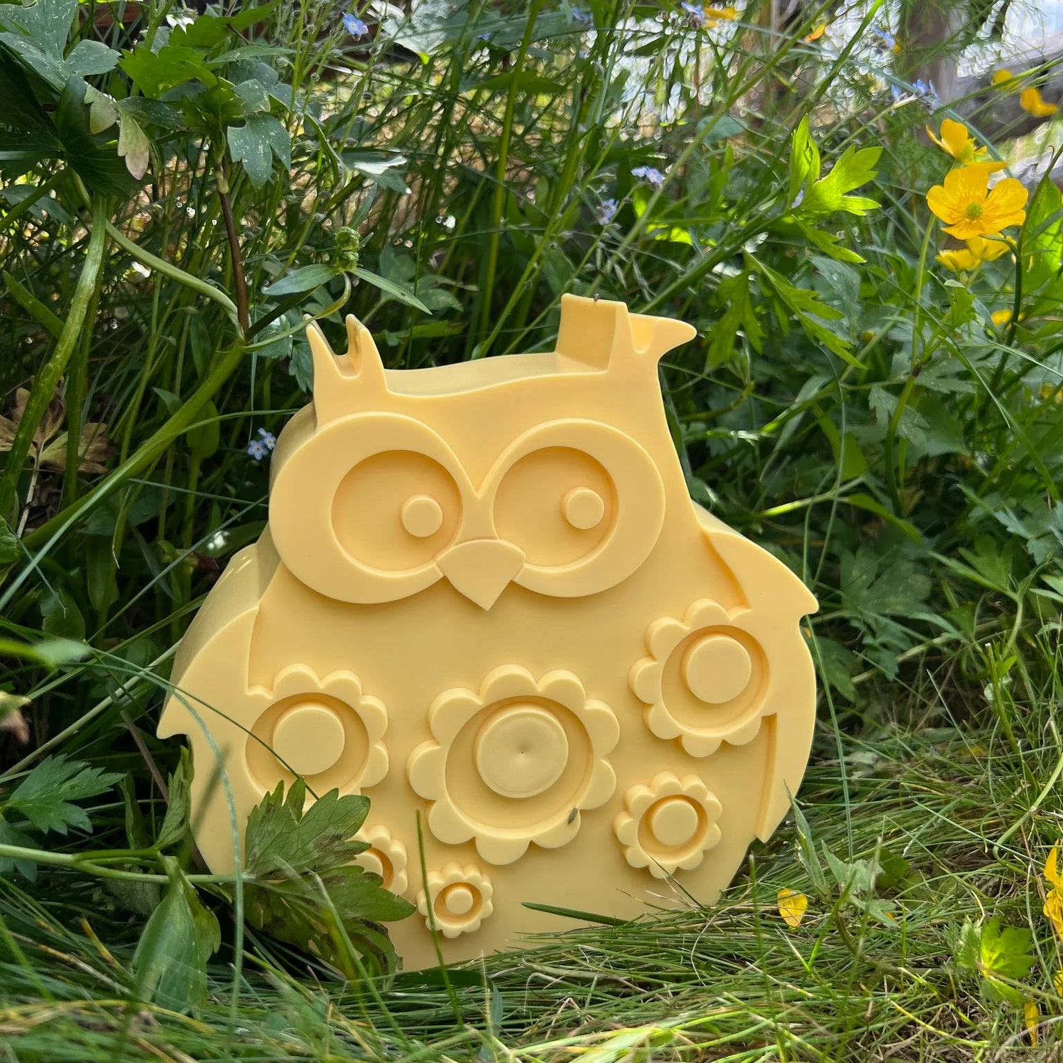 Brooddoos met 2 vakjes - Owl Light Yellow - Image 3