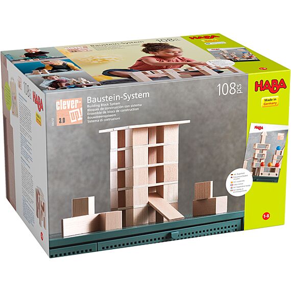 Blokkenset Bouwsteensysteem Clever-Up! 3.0 - set van 108