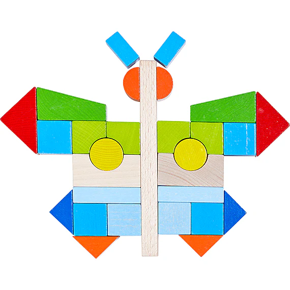 Blokkenset Mijn Eerste Bouwstenen Kleurrijk - set van 46 - Image 3