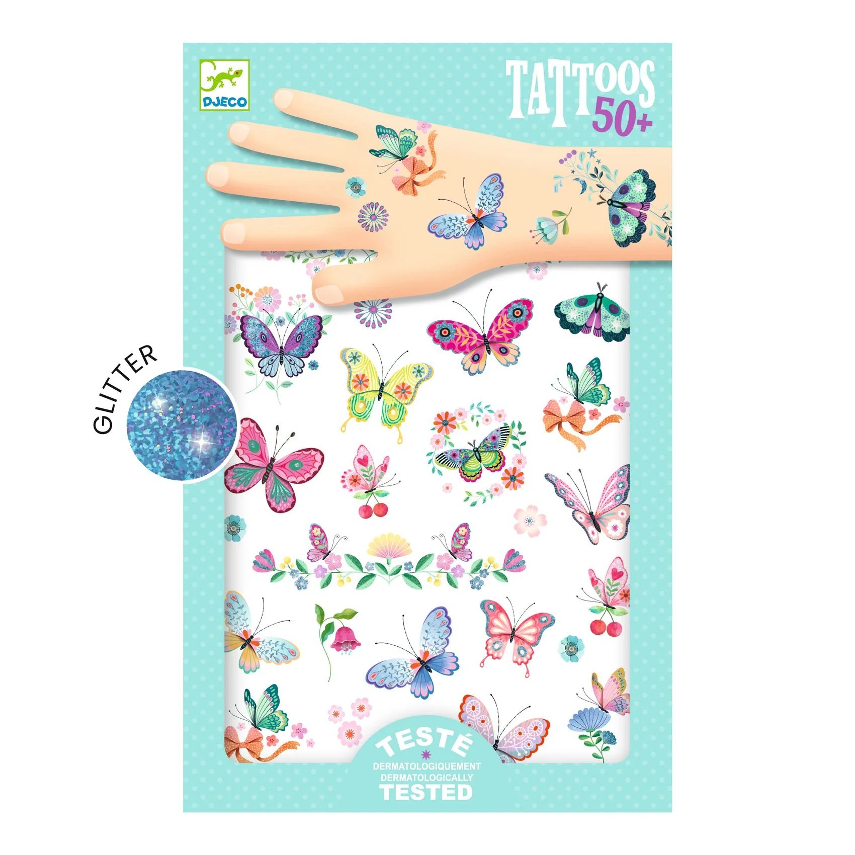 Plaktattoos Body Art Droomvlinders - set van 50 - Image 3