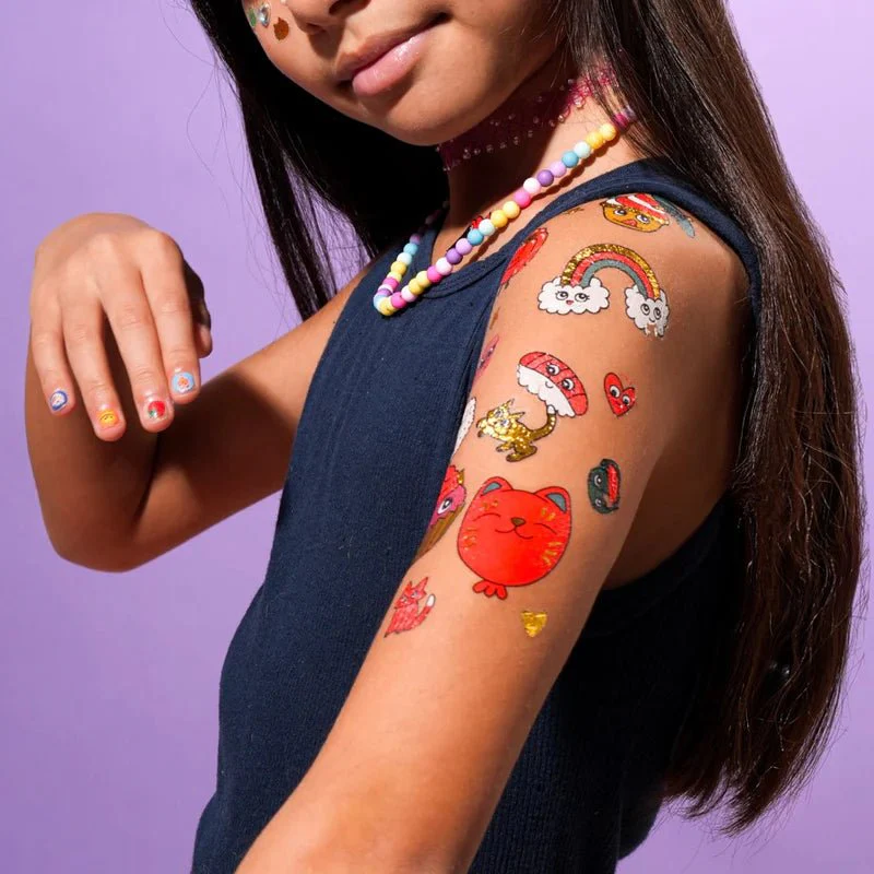 Set plak tattoos Body Art - Kawaii - Image 3