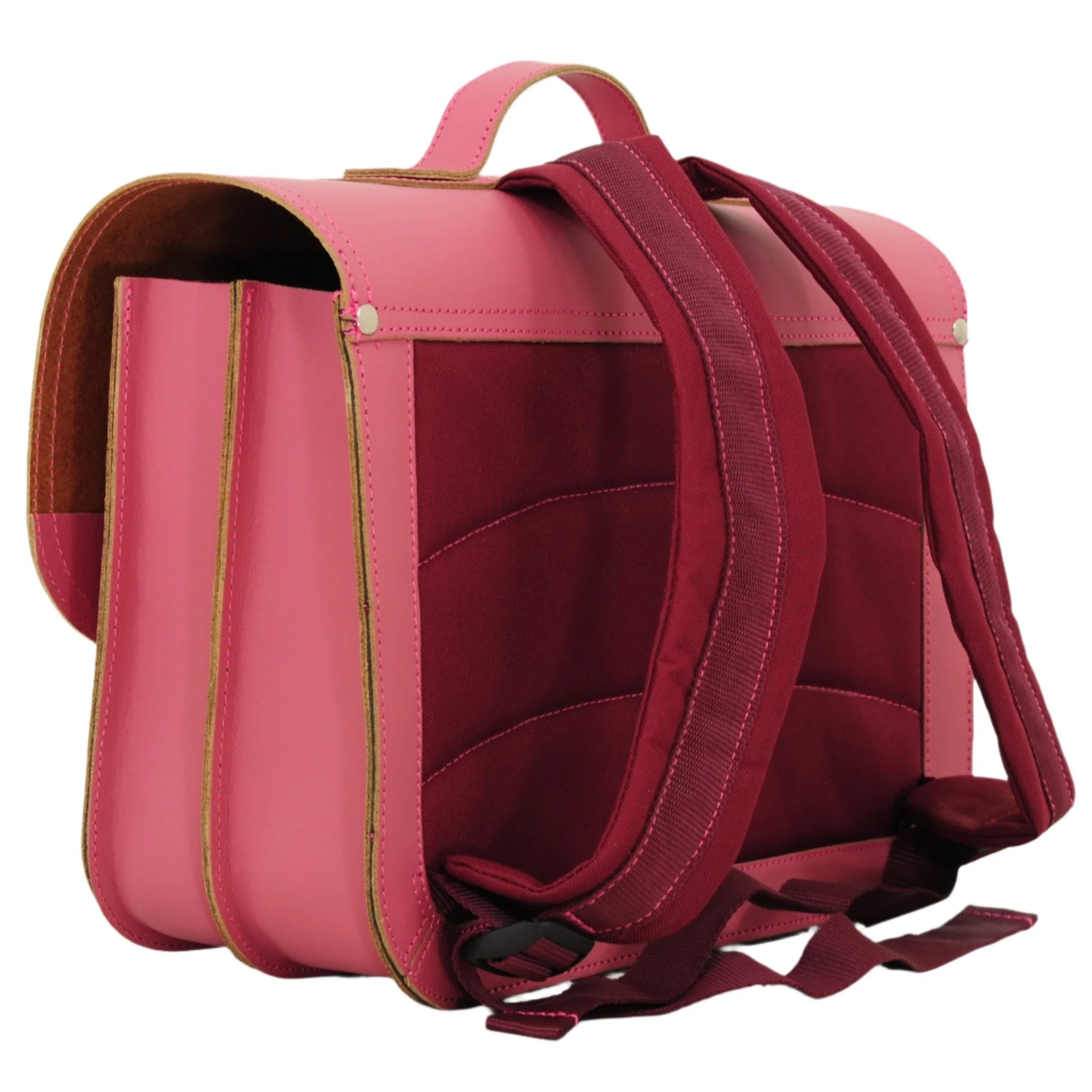 Lederen boekentas Classic Antique Pink - Image 6