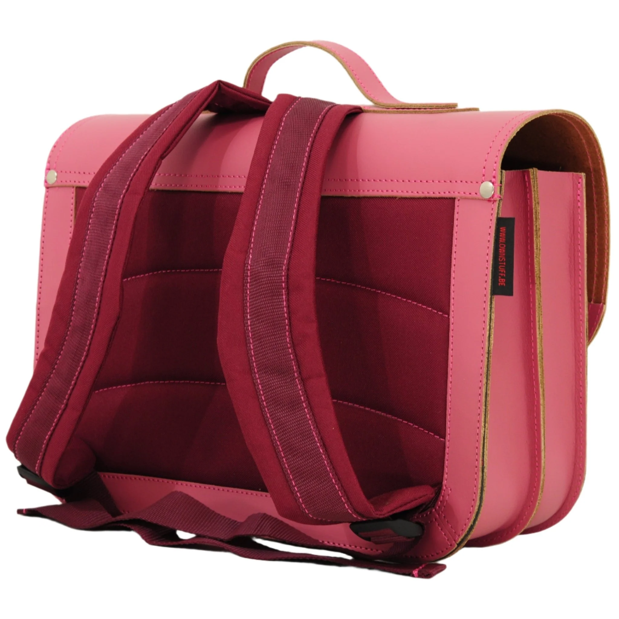 Lederen boekentas Classic Antique Pink - Image 9