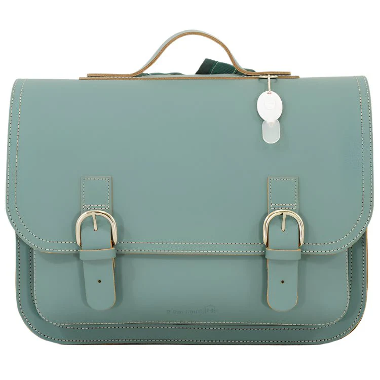 Lederen boekentas Classic Azul