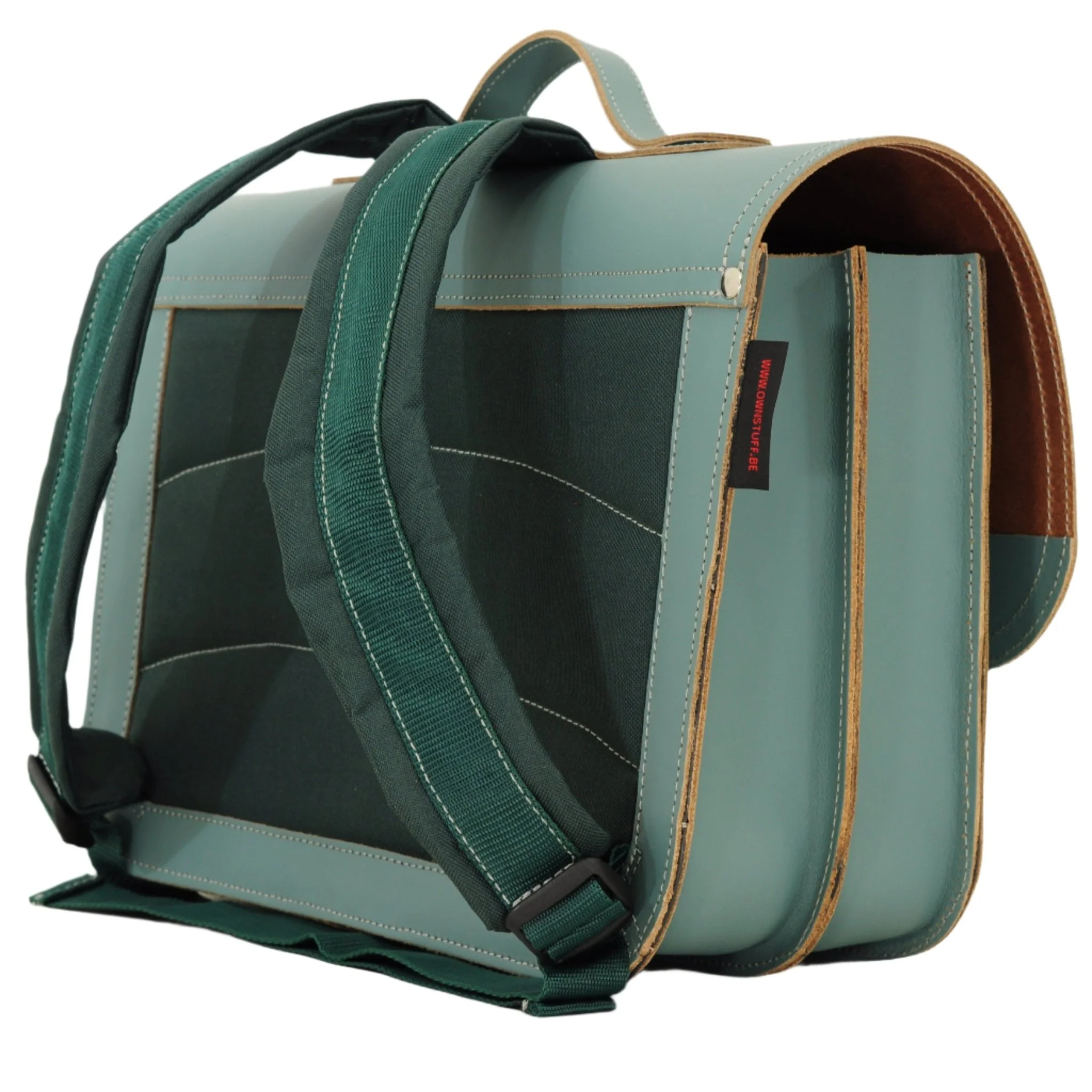 Lederen boekentas Classic Azul - Image 9