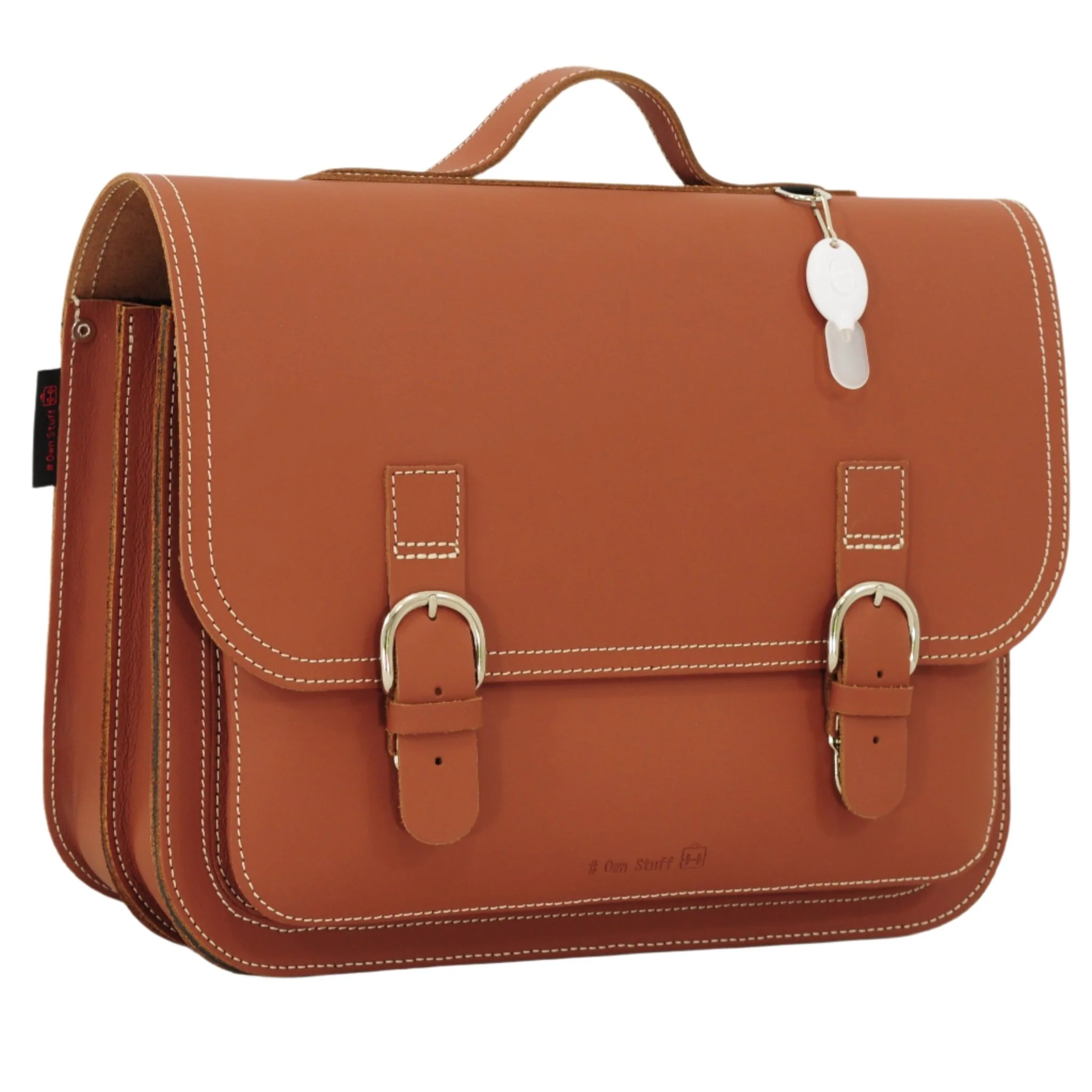 Lederen boekentas Classic Chestnut - Image 11