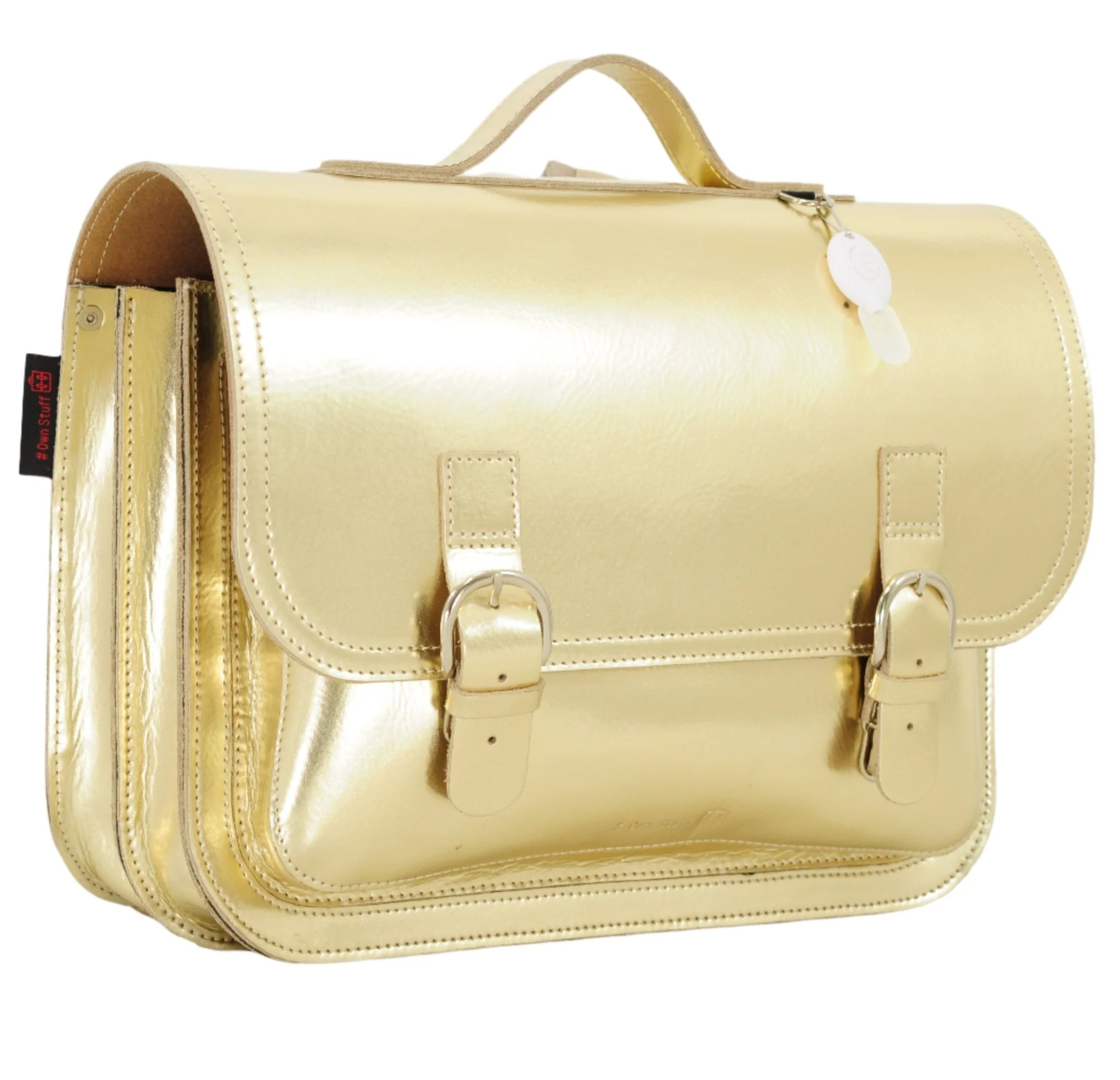 Lederen boekentas Classic Gold - Image 10
