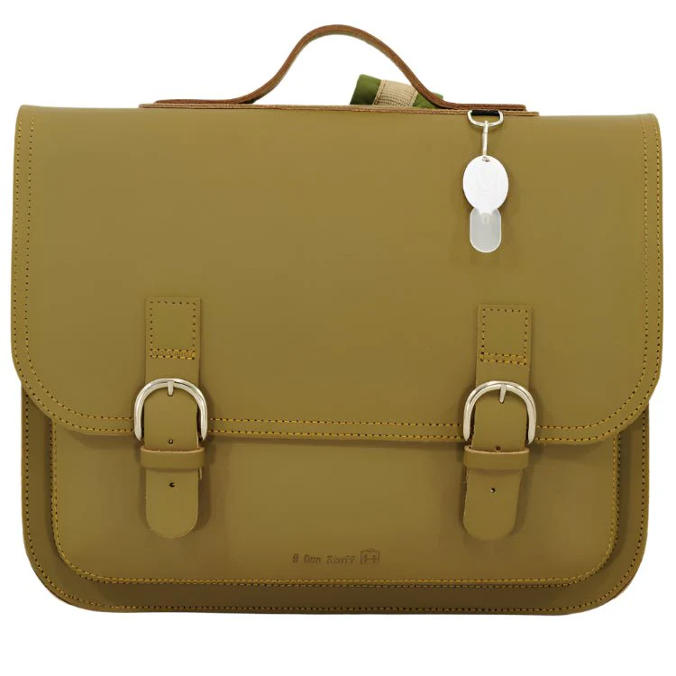 Lederen boekentas Classic Moss