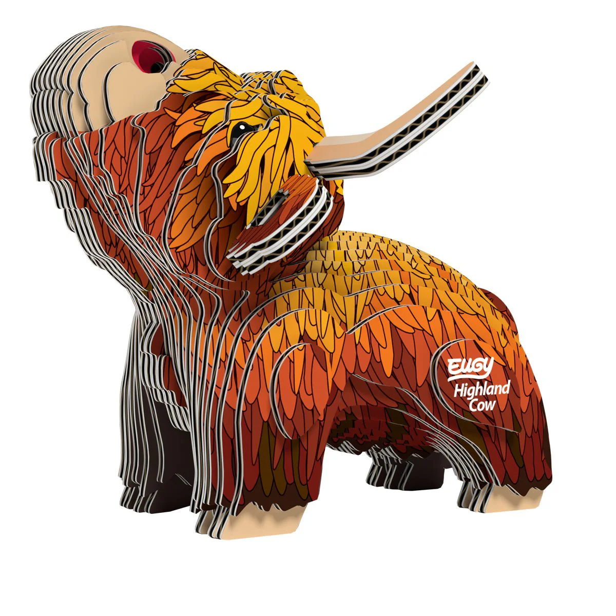 3D puzzel - Boerderijdier Hoogland Koe