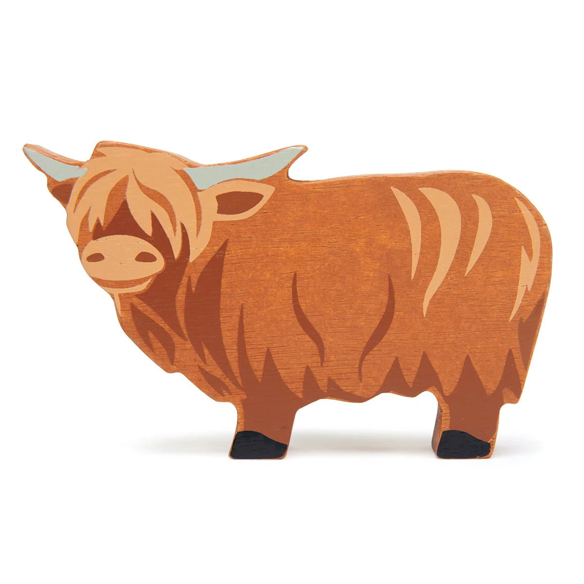 Houten boerderijdier - Hooglandkoe