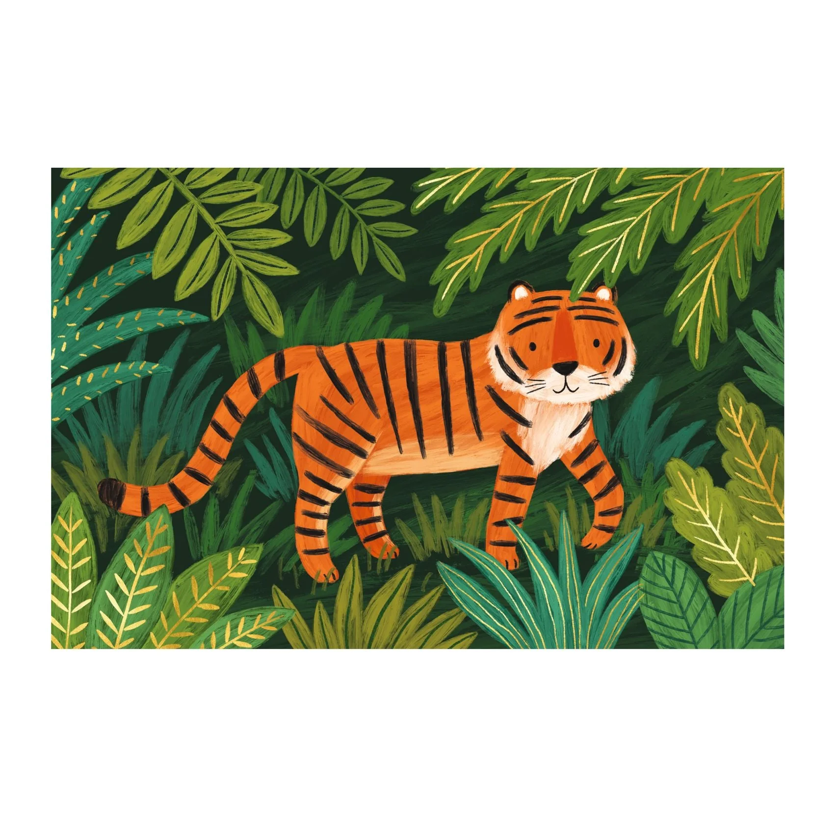 Set van 8 feestuitnodigingen - Dieren van de Jungle - Image 3