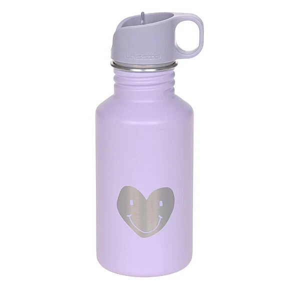 Stalen drinkfles Little Gang Heart Lilac - 500 ml