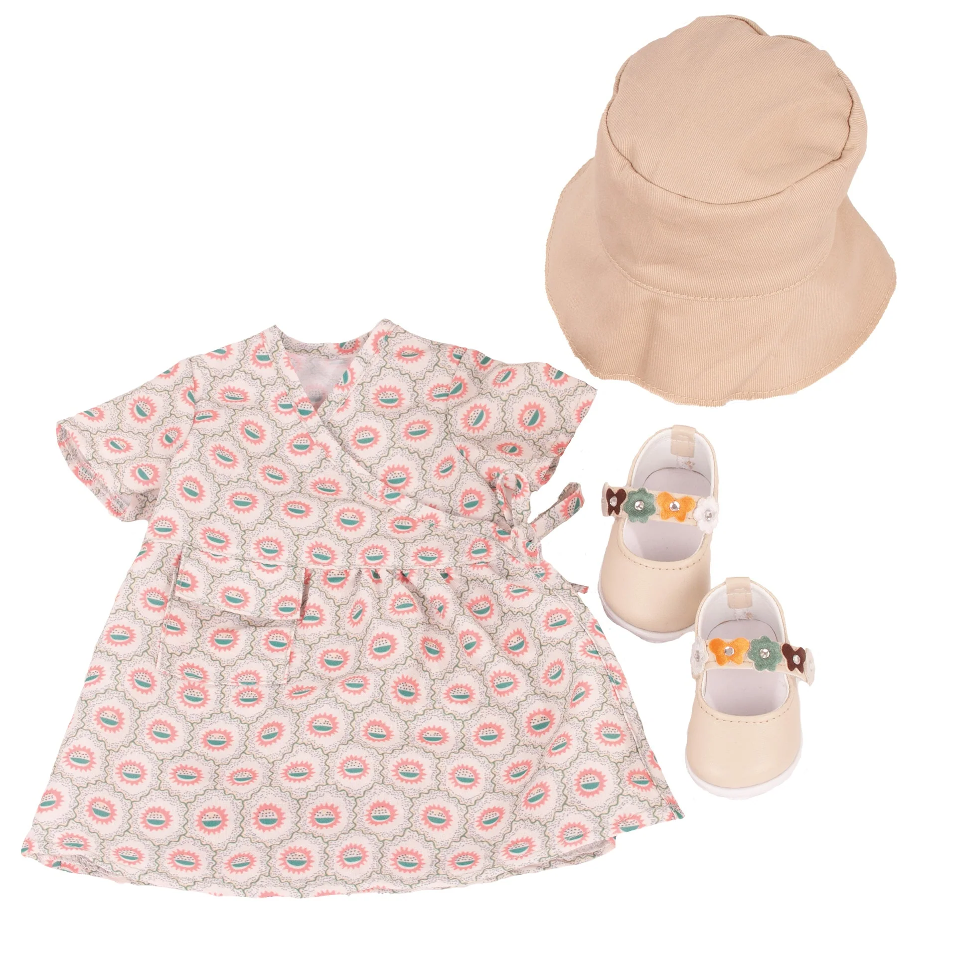 Poppenoutfit Boutique Combi Happy Flower - voor poppen van 45-50 cm