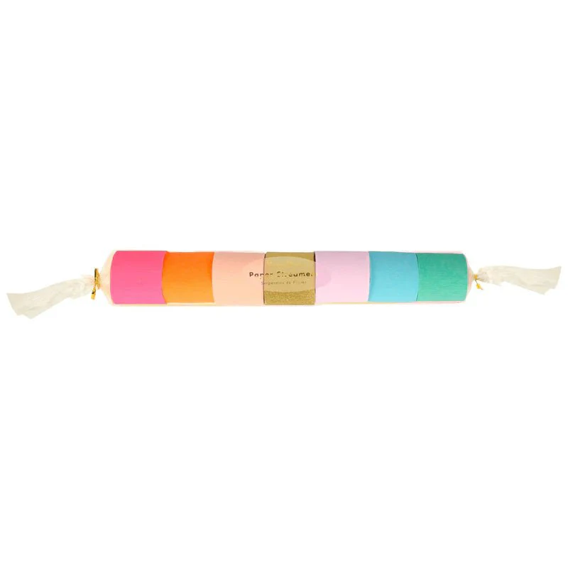 Slingers Bright Crepe Paper Streamers - set van 7 - Image 2