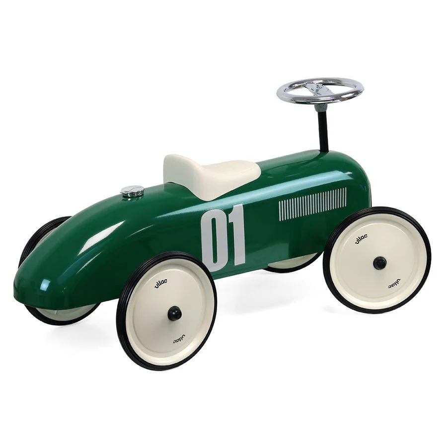Metalen loopwagen British Green Vintage Car - Image 3