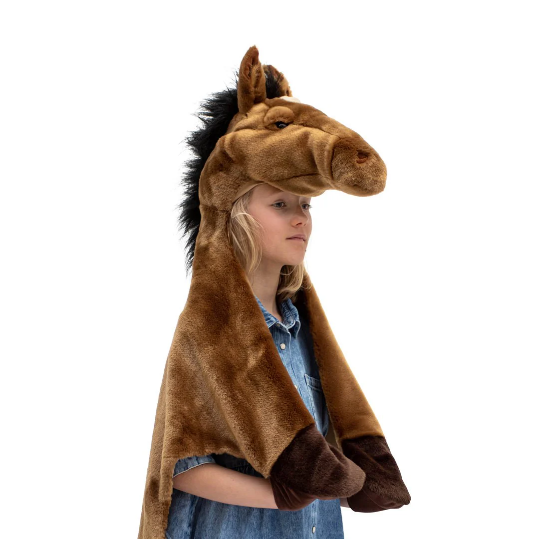 Verkleedcape Brown Horse Disguise - Image 8