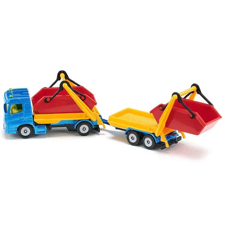 Vrachtwagen met puincontainer en aanhanger - Image 5