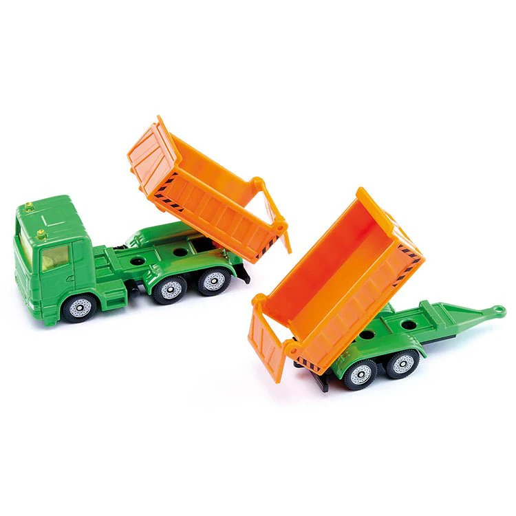 Vrachtwagen met kiepbak en kipperaanhanger - Image 2