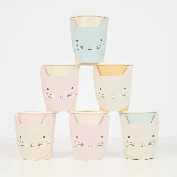 Feestbekers Cat Cups - set van 8 - Image 3