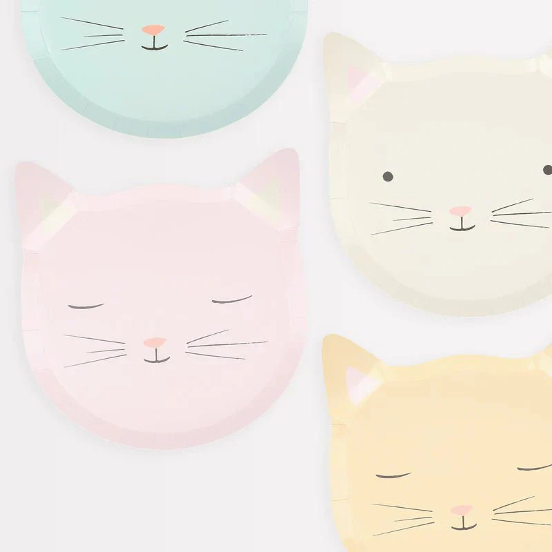 Feestbordjes Cat Plates - set van 8 - Image 3