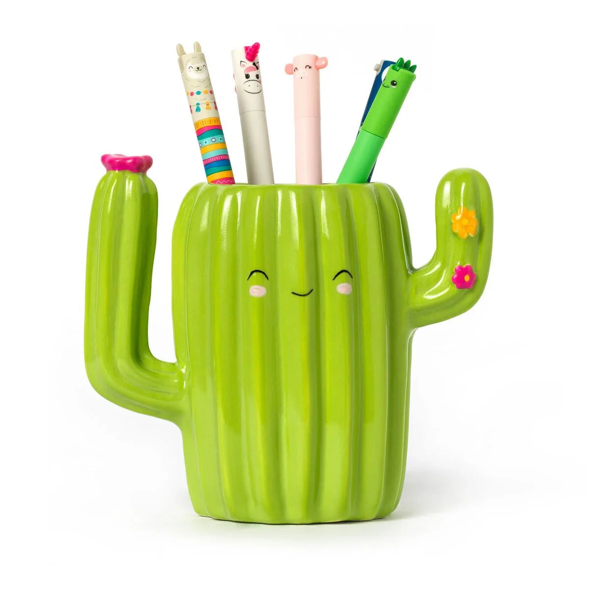 Ceramic Pen Holder - Desk Friends - Cactus - Image 4