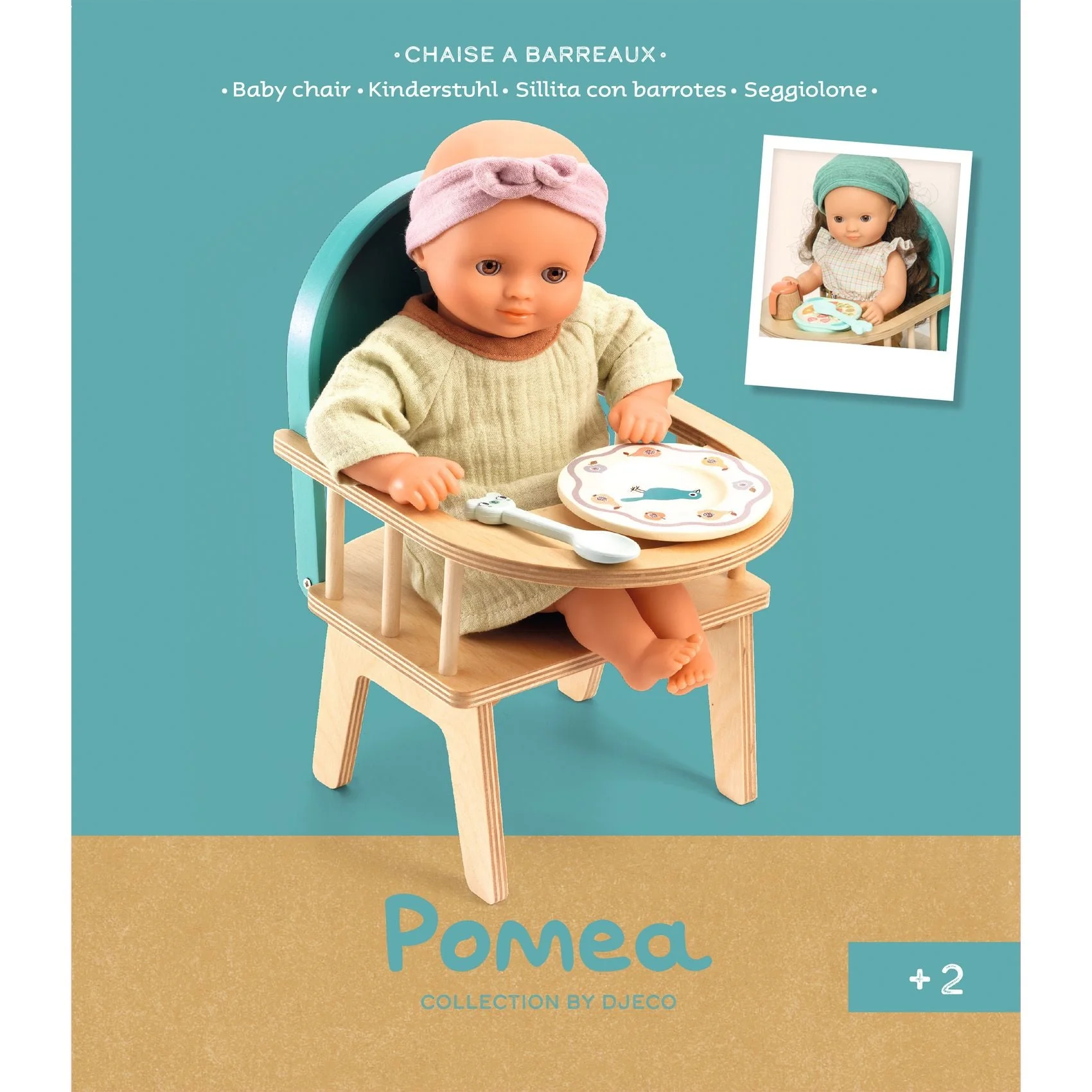 Houten kinderstoel voor poppen - Image 6