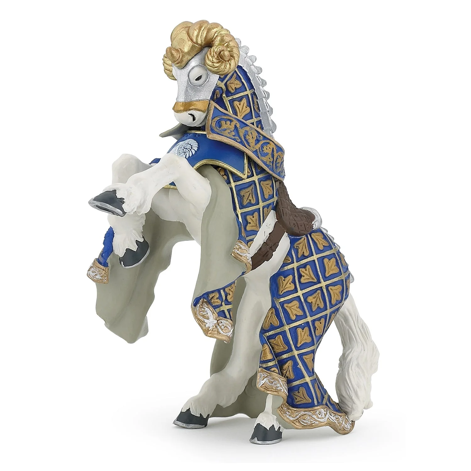 Paard van de Wapenmeester met ram als helmteken