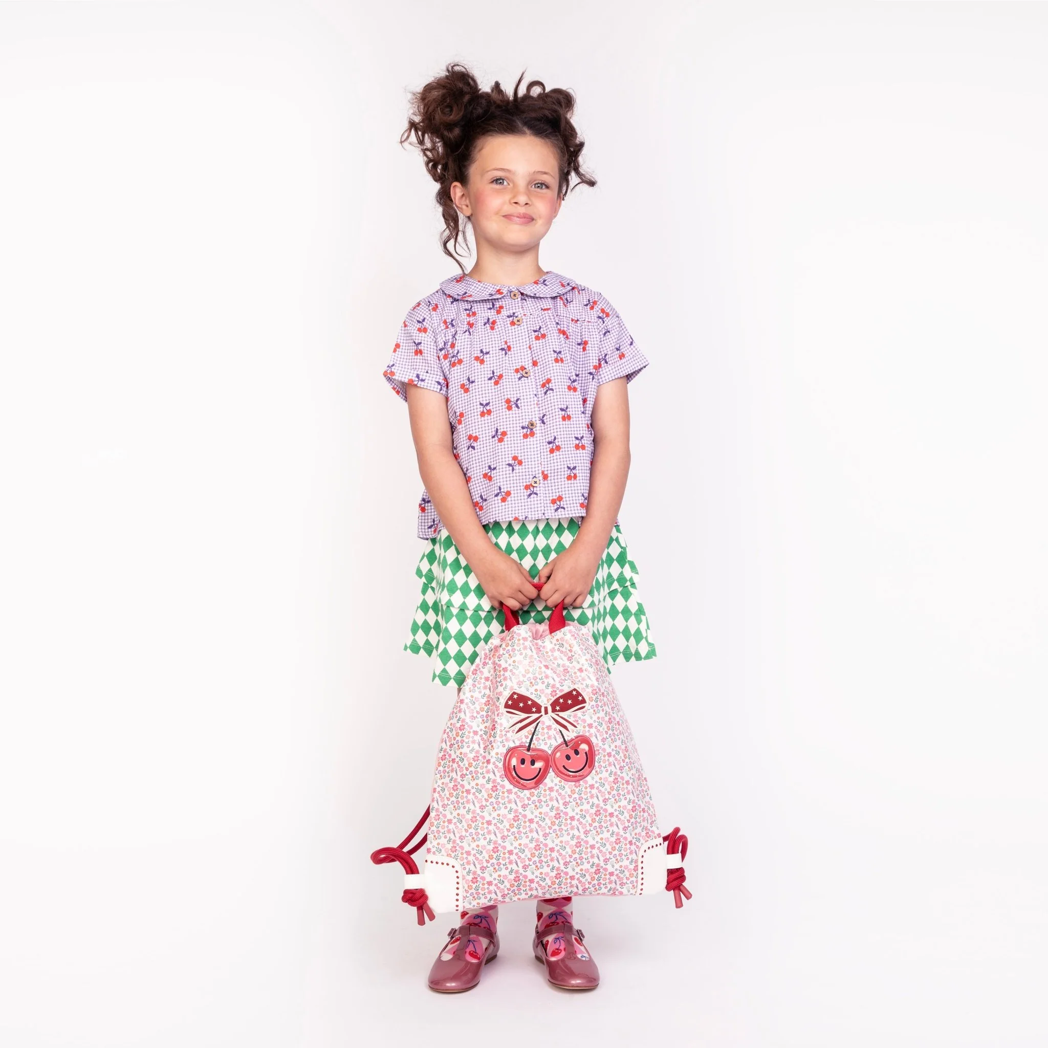 Rugzak met trekkoorden City Bag Berry Cute - Image 2