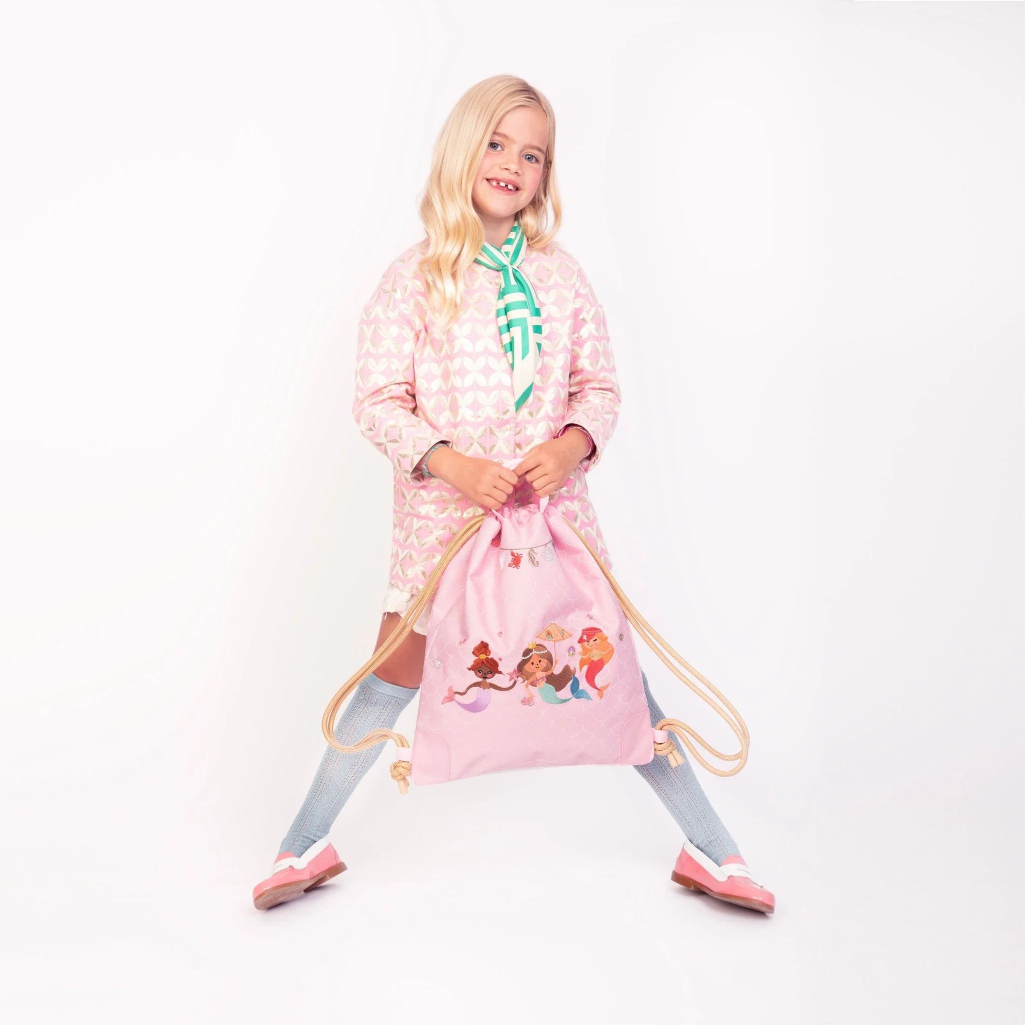 Rugzak met trekkoorden City Bag - Mermaids - Image 2