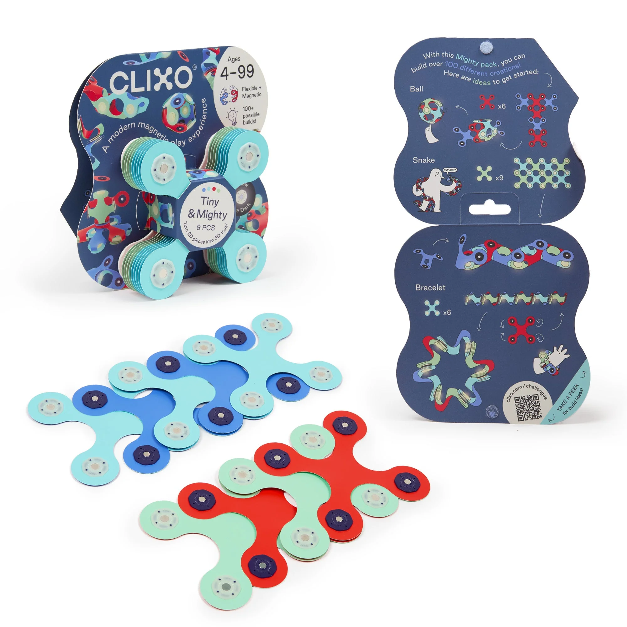 Magneetspeelgoed Clixo Tiny & Mighty Marine - set van 9 onderdelen - Image 3
