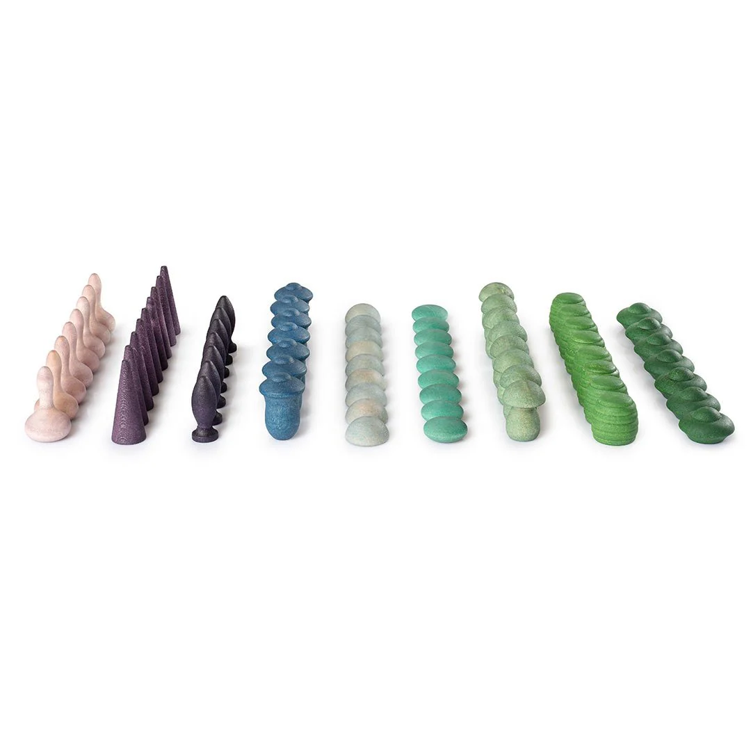 Houten Set Cold Mandala Mix - set van 81 - Image 5