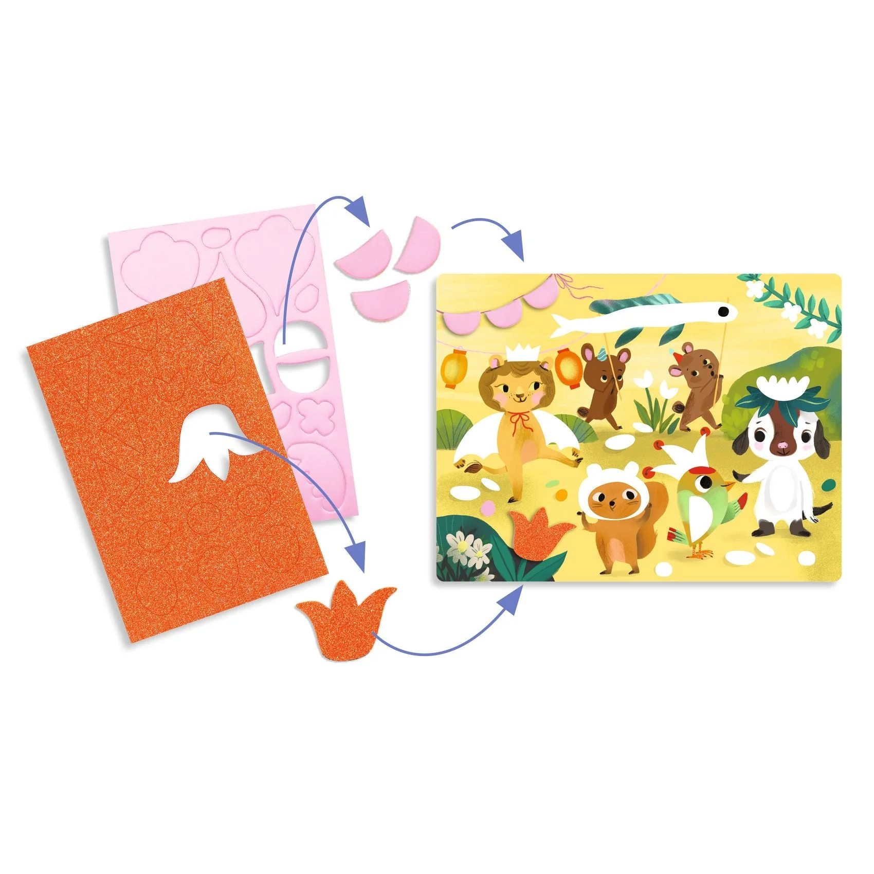 Knutselset met zachte stickers - Sprankelende feestdagen - Image 4