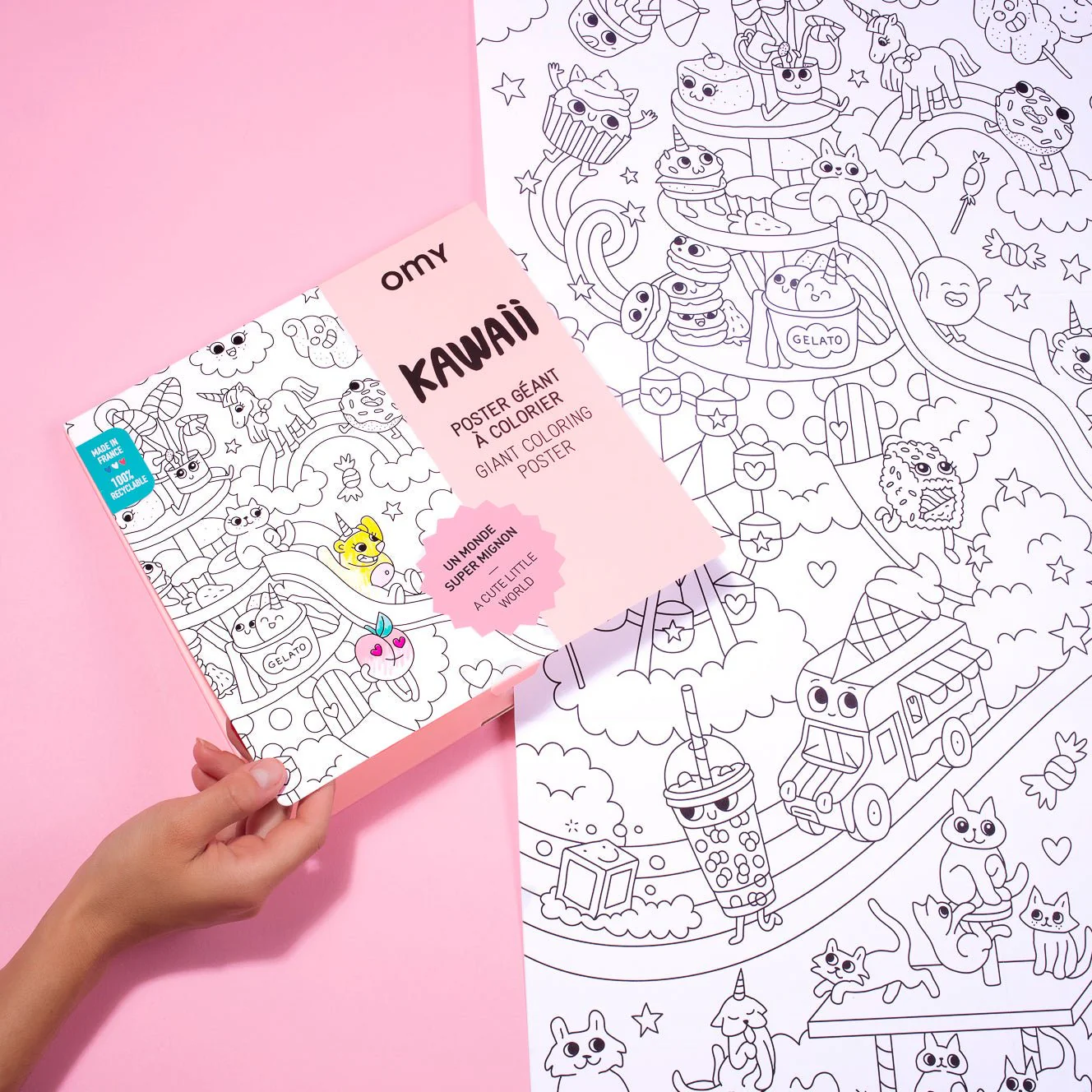Grote kleurposter Giant Coloring Poster - Kawaïï - Image 5