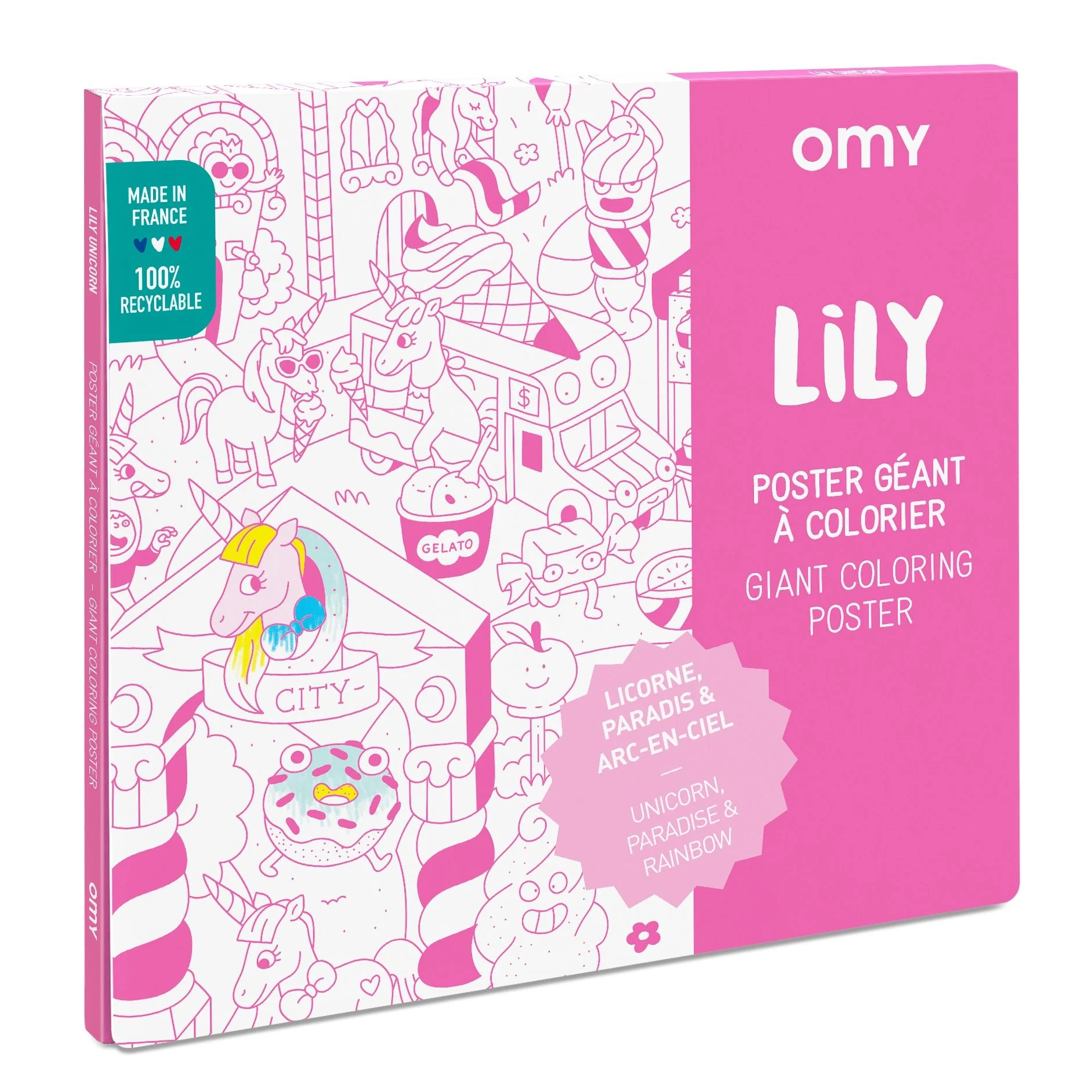 Grote kleurposter Giant Coloring Poster - Lily